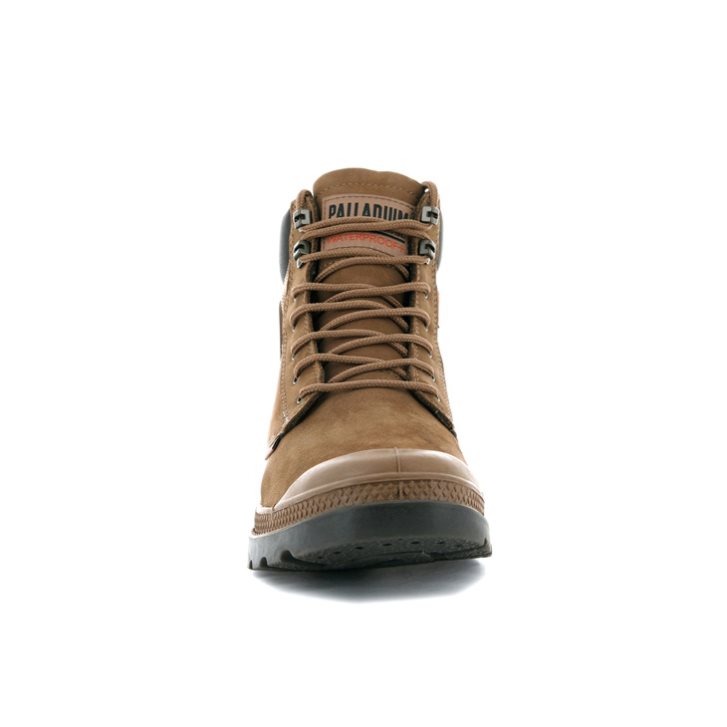 Bottes Palladium Pampa Shield WP+ LUX Femme Marron | FR IVC504P